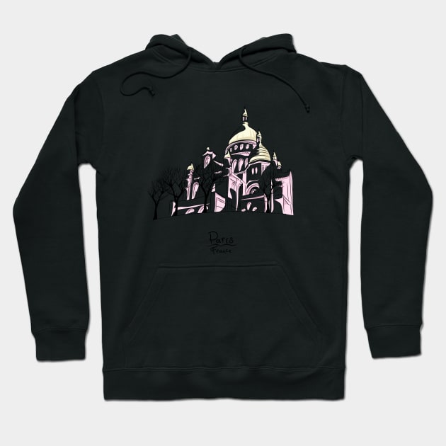 Sacre Coeur in Paris, France Hoodie by kavalenkava